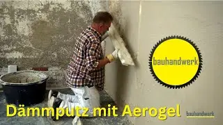 Hochleistungsdämmputz mit Aerogel auf feuchtem salzigen Mauerwerk