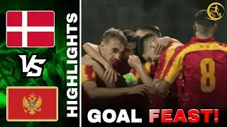 Denmark vs Montenegro | UEFA Under19 European Championships | Denmark u19 Highlights