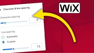 How to Change Line Spacing & Character Spacing on WIX | Customize The Paragraph Text Spacing! - 2026