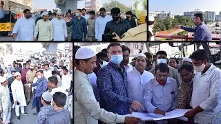 Akbar Owaisi Visits Chandrayangutta flyover | HYDNOW | 17-12-2021
