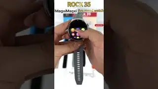 Rock 35 Smart Watch with Earphone Three 3 Straps Wireless Charging #smartwatch #youtubeshorts