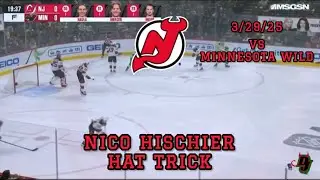 Nico Hischier Full Hat Trick 3/29/25 #NJDevils