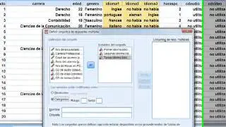SPSS Tablas de contingencia y Respuestas multiples