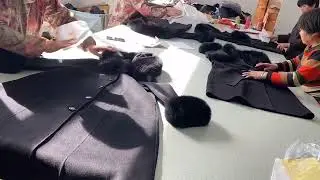 Care of Cashmere Coats Before Shipment#wholesale #cashmere #furcoat #factory #pack