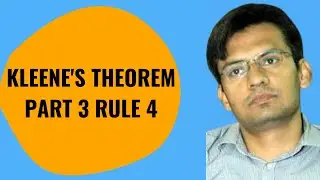 Kleene's theorem ( part 3 rule 4 ) Kleene closure of an FA | Automata Theory