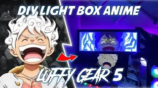 DIY LIGHT BOX anime one piece LUFFY GEAR 5 Dari kertas hvs
