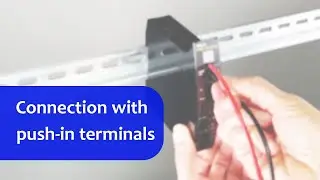 Connection with push-in terminals
