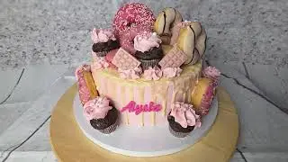 Donut Muffin Geburtstags-Torte Birthday Cake
