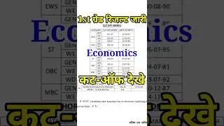 first grade result 2023 / #1stgradecutoff / #1stgradeeconomicsresult /  rpsc latest update / #shorts