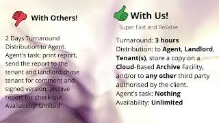Why Choose Us! The Best Property Inventory Services!