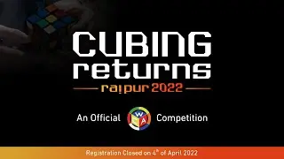 Cubelelo WCA official Competition | CUBING RETURNS RAIPUR 2022
