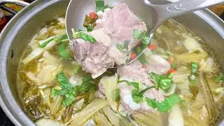 Sườn Non Nấu Cải Chua - Món canh ngon cho bữa cơm gia đình/ Duy Tân FOOD