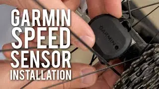 Установка датчика скорости Garmin