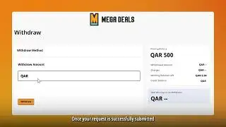 Mega Deals | How to withdraw cash draw prize through a Bank Transfer
