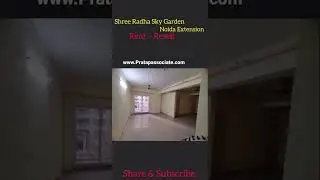 3bhk raw flat available for rent in Shree Radha Sky garden Noida Extension. Only for Family || #rent