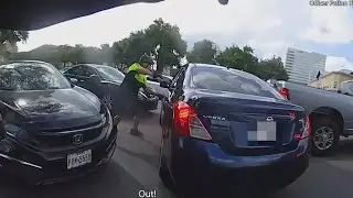 Police release footage after officer hit by car, suspect shot during incident near the Galleria