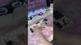 Keyboard Collection #kawaii #gaming #keyboard #keebs #desktop #cute #asmr #typing #pink #cute