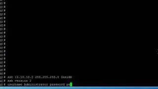 Cisco ASA - SSH configuration