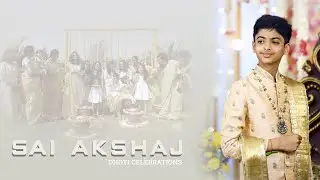 TEASER OF SAI AKSHAJ'S DHOTI CEREMONY 4K | RUSHI DIGITALS |
