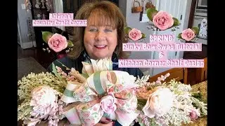 Spring Corner Shelf & Swag & 9-Loop Funky Bow Tutorial