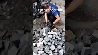 Cube stone 4x4x4 inch for driveway ground