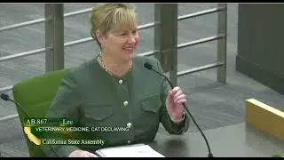 AB 867 - Prohibition on Cat Declawing in California Passes the Business and Professions Committee