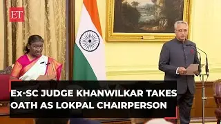 Former SC judge Justice Ajay Khanwilkar takes oath as Lokpal chairperson