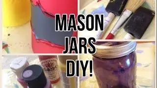 DIY painted mason jars!