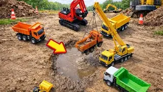 JCB Tractor Cartoon Video | Tata Dumper Truck Road Construction | JCB 5CX | Creative Reesha