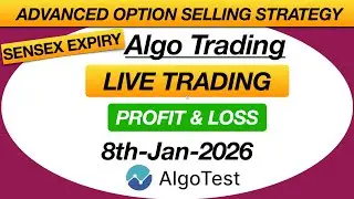 Algotest Option Selling strategy | Sensex Expiry  Full Day P&L Report #algotest