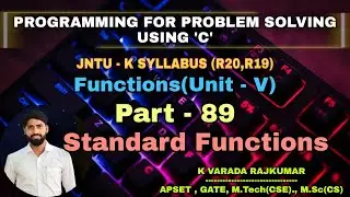 Part - 89  Standard Functions (Functions)