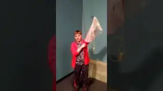Parachute drop test at the Great Lakes Science Center