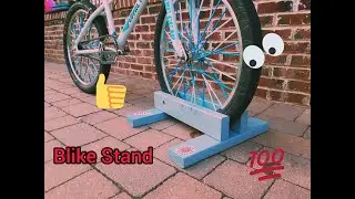 Making a bike stand out of scrap wood!!