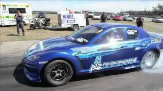 RX8 Drag Car @ V 4 and Rotary South Island Champs - NZ Performance | STM