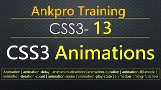 CSS3 13 - CSS3 Animations | Keyframes in CSS | CSS animation using keyframes | Animation without JS