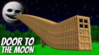 I found a LONG DOOR to the MOON WOKE UP in Minecraft ! What's INSIDE the MOON WOKE UP ?