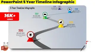 5.PowerPoint Road Map Timeline Template Free download | 5 Year Timeline