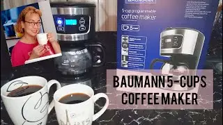 BAUMANN 5-CUPS PROGRAMMABLE COFFEE MAKER | #PRIZE | PORTABLE COFFEE MAKER