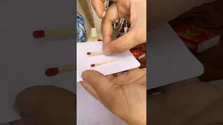 Match stick craft | Diy Ideas | love Card/ Gift Card #shortvideo #diy #art #shorts #cards