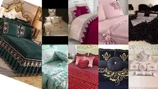 Top trending world's best classically frilly bed sheet || wooooow outstanding bridal bedsheet design