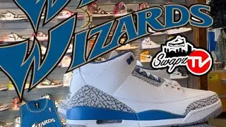 POV Unboxing of the Air Jordan 3 Wizards #SwapzTV  #EarlyReview🔥🔥🔥