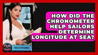 How Did The Chronometer Help Sailors Determine Longitude At Sea? - Firsts of the World