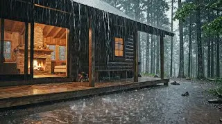 Barulho de Chuva na Floresta Úmido para Dormir e Aliviar a Insônia - Cura do Estresse com ASMR Chuva