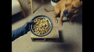 ASMR Dog Mukbang | Kibble, Chicken, Sweet Potatoes, Squash and Spinach