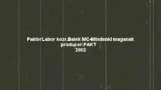 FaktorLabor kozr. Balek mc -Mindenki maganak  2002 prod.FAKT
