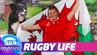 🏉 Meet Gwenllian: Welsh Rugby Star & Sheepdog Trainer | Women&rsquo;s Rugby World Cup 2025 | Newsround