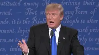 Pres. Debate - Trump on releasing tax returns