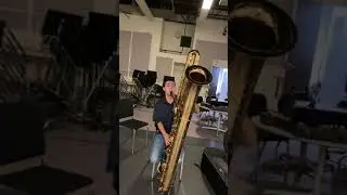 Moanin&rsquo; by Charles Mingus played on CONTRABASS SAXOPHONE