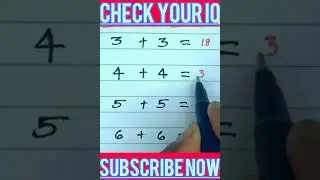 CHECK YOUR IQ ! MATH SHORT PUZZLE ! PUZZLE WALE QUIZ ! #shorts