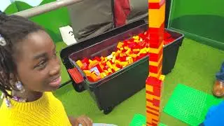 Kid Challenge:  Build The Tallest LEGO Tower!!!